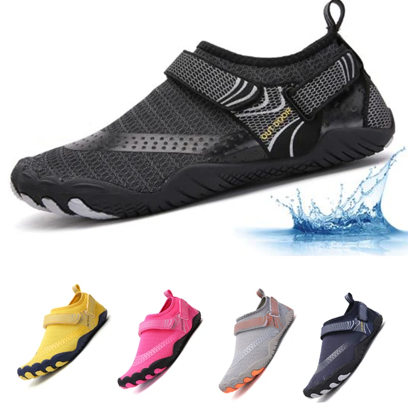 

Мужские быстросохнущие кроссовки, дышащие Нескользящие кроссовки для пляжа и воды, для спорта на открытом воздухе и пляжа, 2022