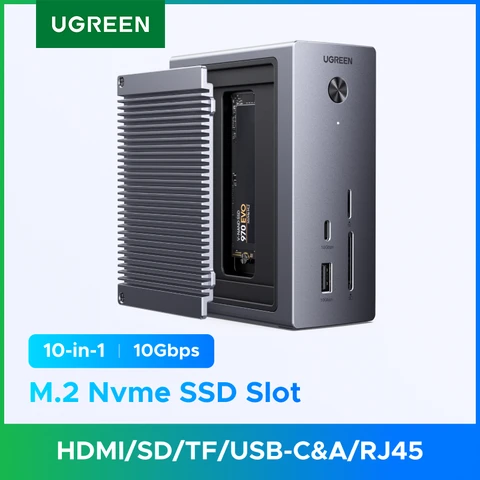 UGREEN Док-станция M.2 SSD 10 Гбит/с