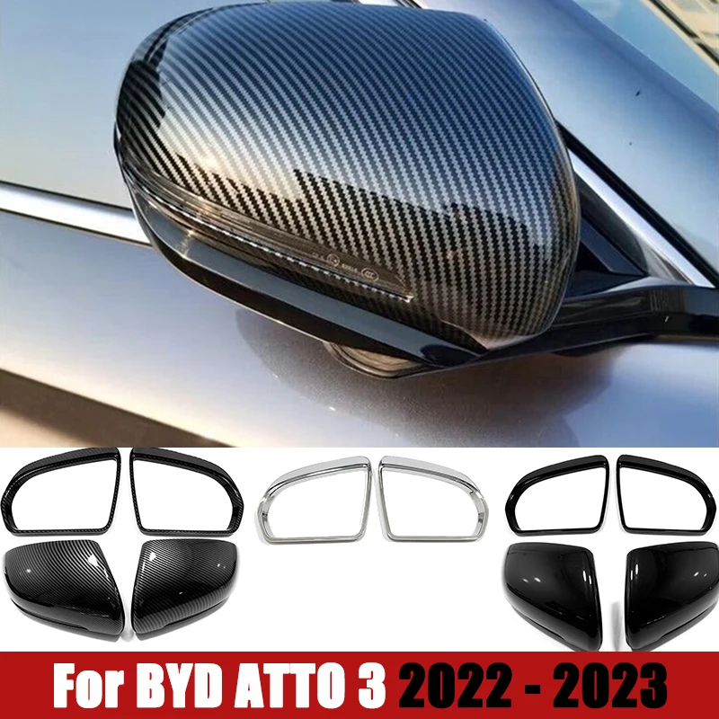 

For BYD ATTO 3 2022 2023 Rear View Mirror Protection Covers Eyebrow Shield Rearview Mirror Stickers Car Styling Accessories