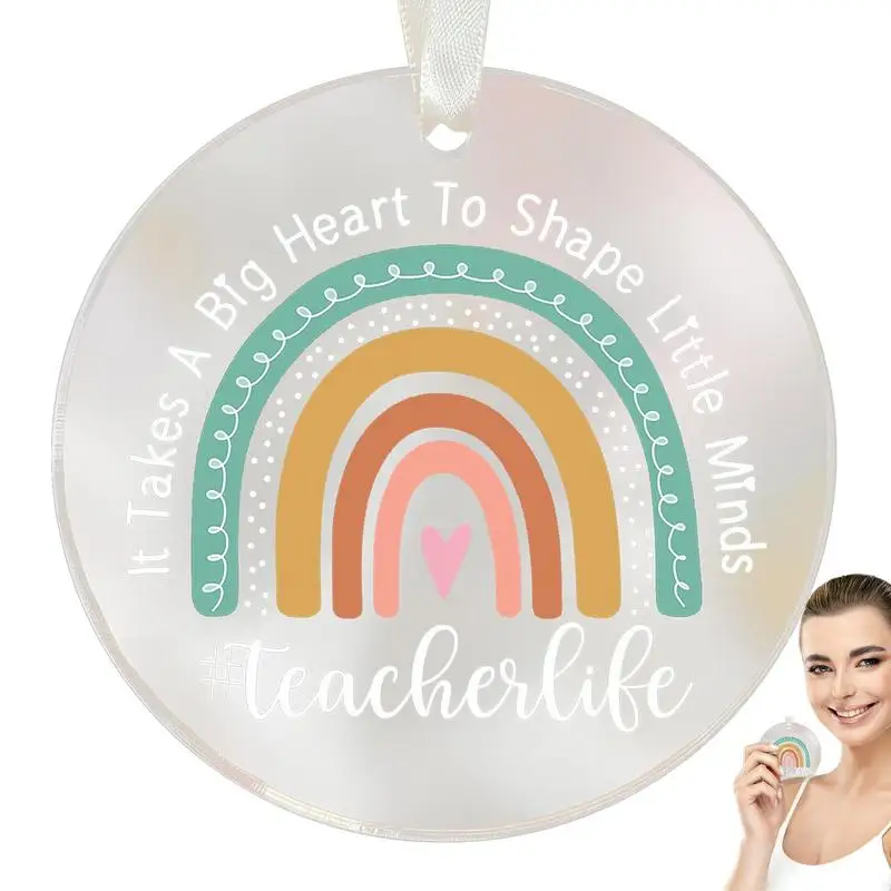 

Handmade Hanging Gift For Teacher Leaving Present Thank You Gifts Teacher Acrylic Pendant Home Decor Party Supplies