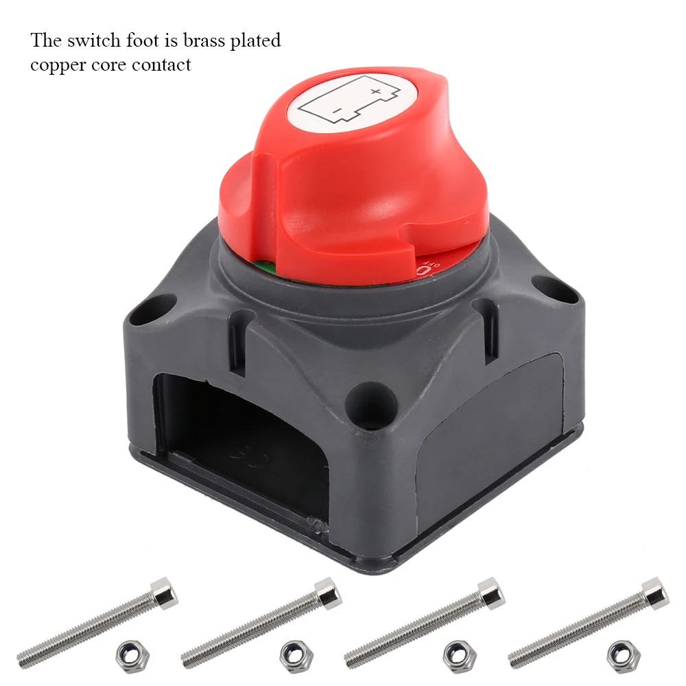 

Battery Isolator Switch 12V/24V/48V Battery Switch Main Switch Power Switch Isolator Cut Off Disconnect Switch for RV Marine