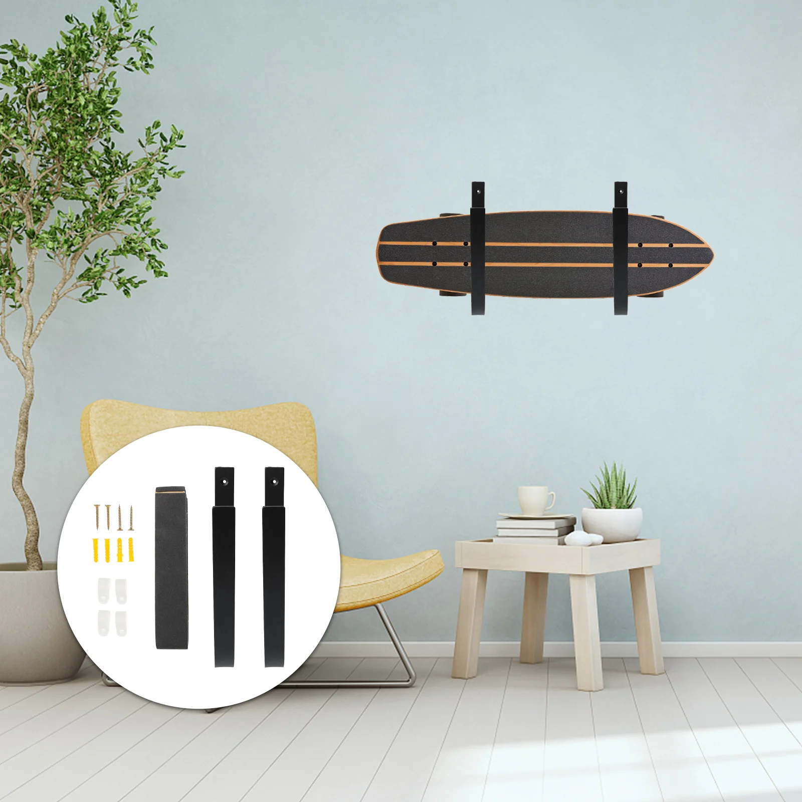 

Wall Skateboard Rack Bracket Hooks Mounted Hanger Display Mount Suspension Chairs Folding Ladder Wake Skiboard Board Cradle