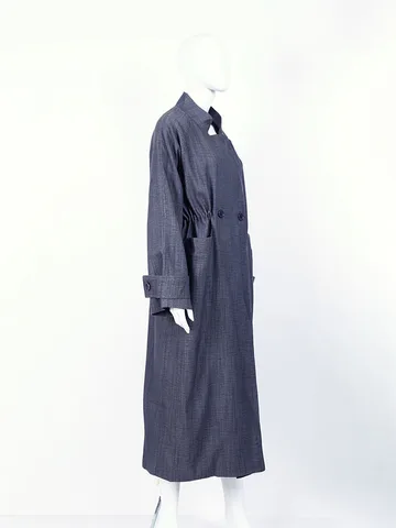 DNBS 2025 Усовершенствованный дизайн, тонкий плащ с двумя пуговицами, облегающий длинный пиджак с талией, подходит для весны и лета, однотонный цвет