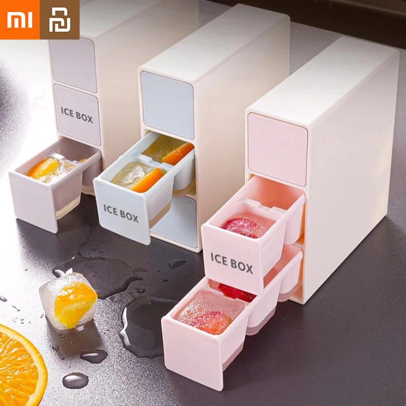 

Форма для льда Xiaomi Youpin, квадратная, легко снимаемая, Штабелируемая силиконовая коробка для льда, домашняя форма для дома для виски, коктейлей, напитков, льда