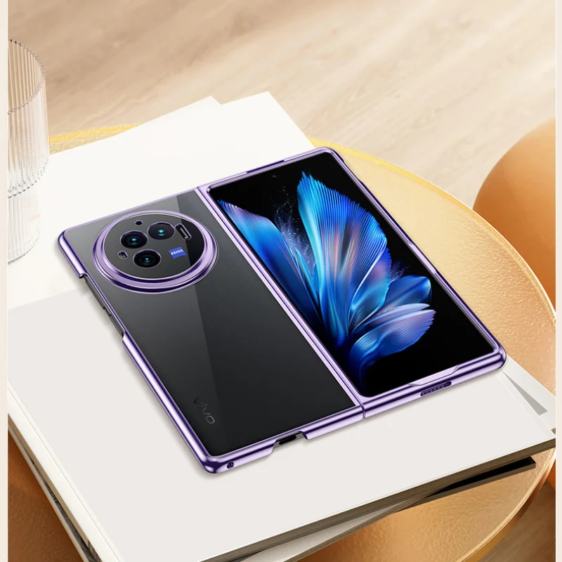 Прозрачный чехол с гальваническим покрытием для Vivo X Fold3 Pro Fold2 защитный объектива