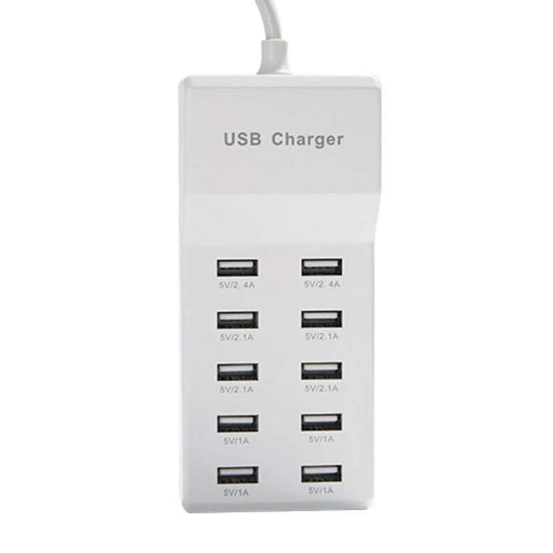 

Зарядное устройство с 10 USB-портами и поддержкой быстрой зарядки
