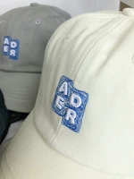 ader baseball caps block letter logo embroidery unisex adjustable adererror sun protection hat