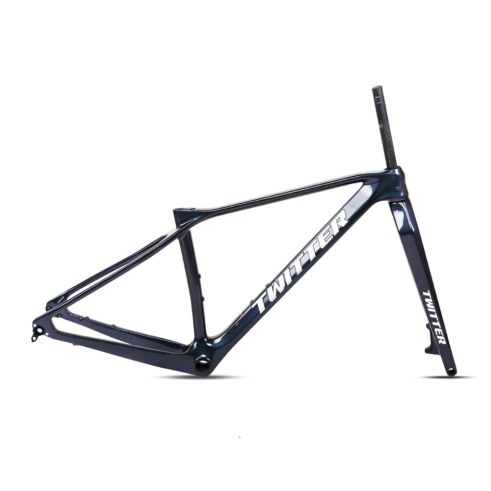 

TWITTER M6 27.5 29er carbon bicycle frame with carbon rigid carbon fork thru axle disc brake 100mm 110mm mtb mountain bike frame