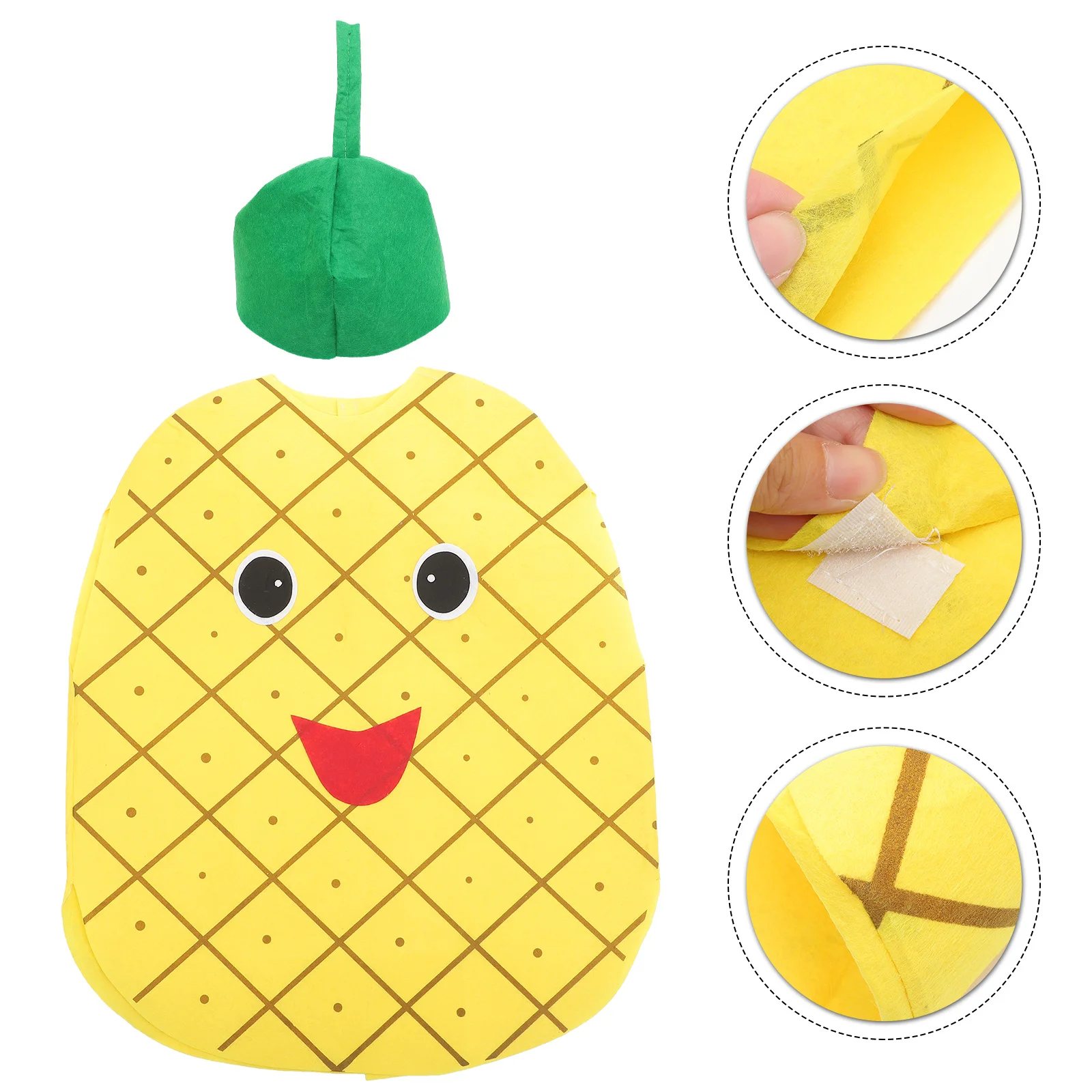 

Children's Fruit Vegetables Costume Kids Party Clothing Costumes for Halloween Cosplay Christmas Holidy (Pineapple, Random