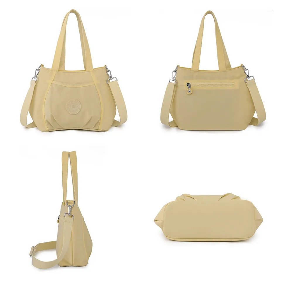 Women's Travel Crossbody Bag Nylon Female Messenger Bags Vintage Top-handle Handbags  Casual Multifunction Tote Shoulder Bags