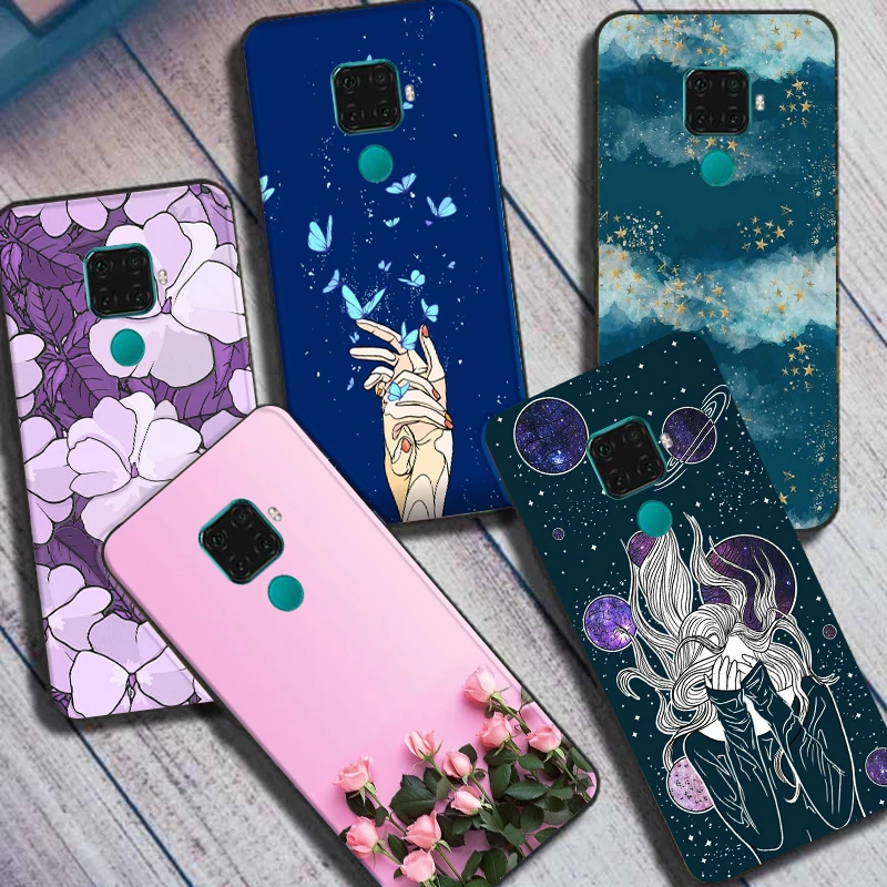 

Case For Huawei Mate 30 Pro Soft Cute Cartoon Silicone Phone Cases for Hauwei Mate30 30Pro Love Funda Back Cover Luxury Fashion