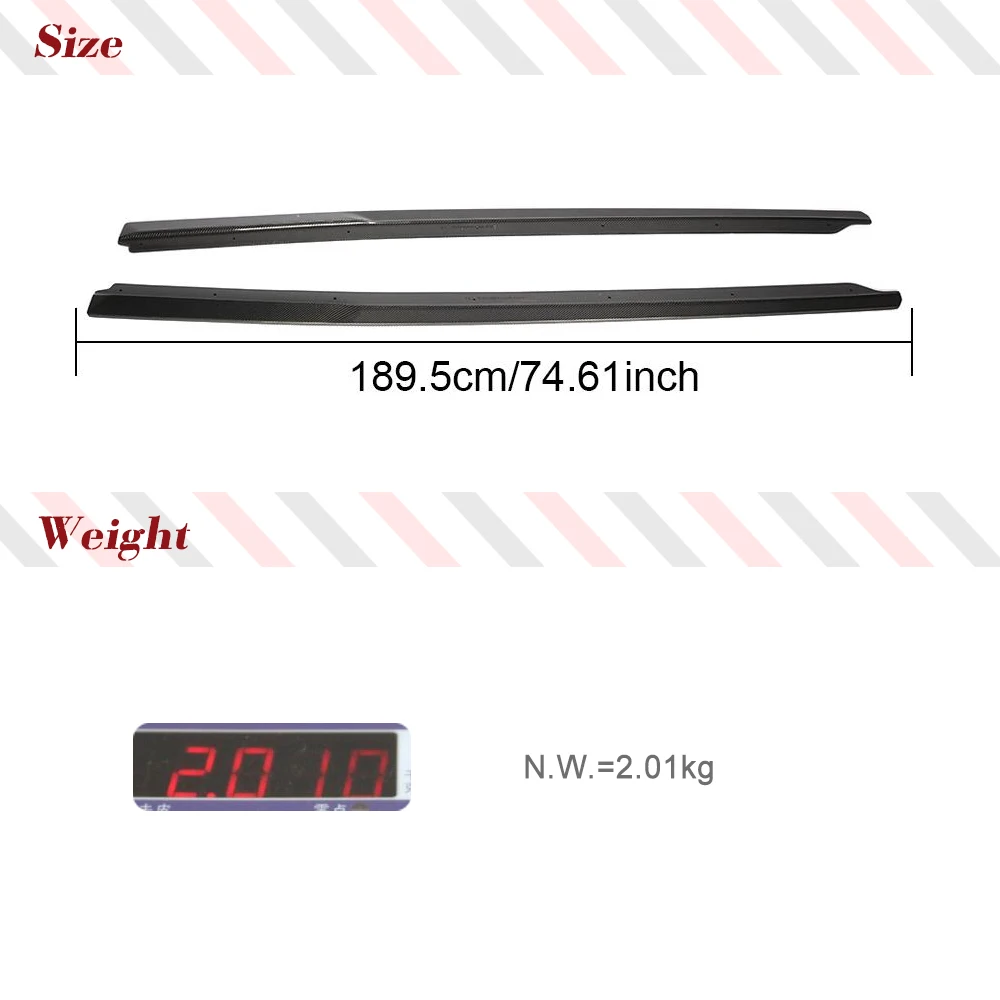 Боковой спойлер из настоящего углеродного волокна для Audi R8 V10 Coupe 2016-2018 комплекты