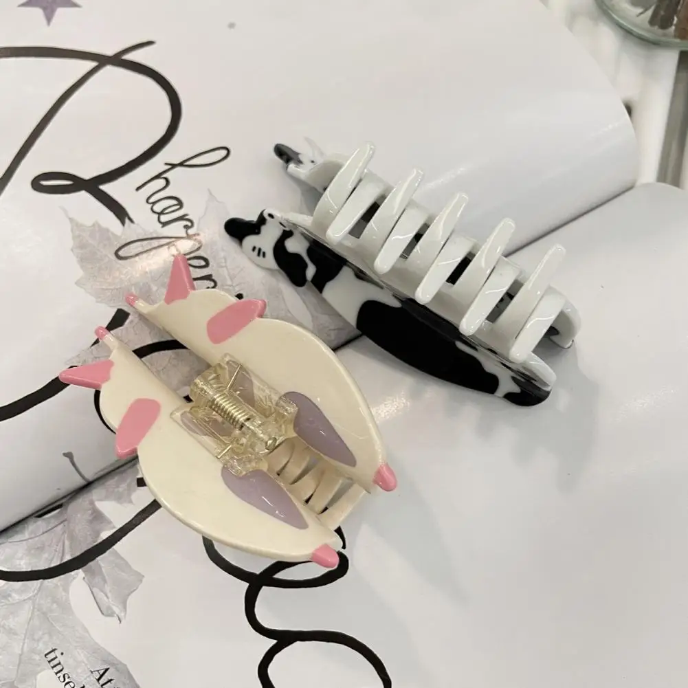Заколки для волос в форме коровы аксессуары Симпатичные заколки когтей женщин и