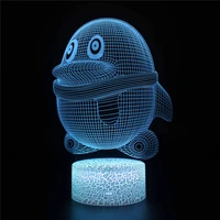 penguin qq 3d lamp acrylic usb led nightlights neon sign christmas decorations for home bedroom birthday gifts