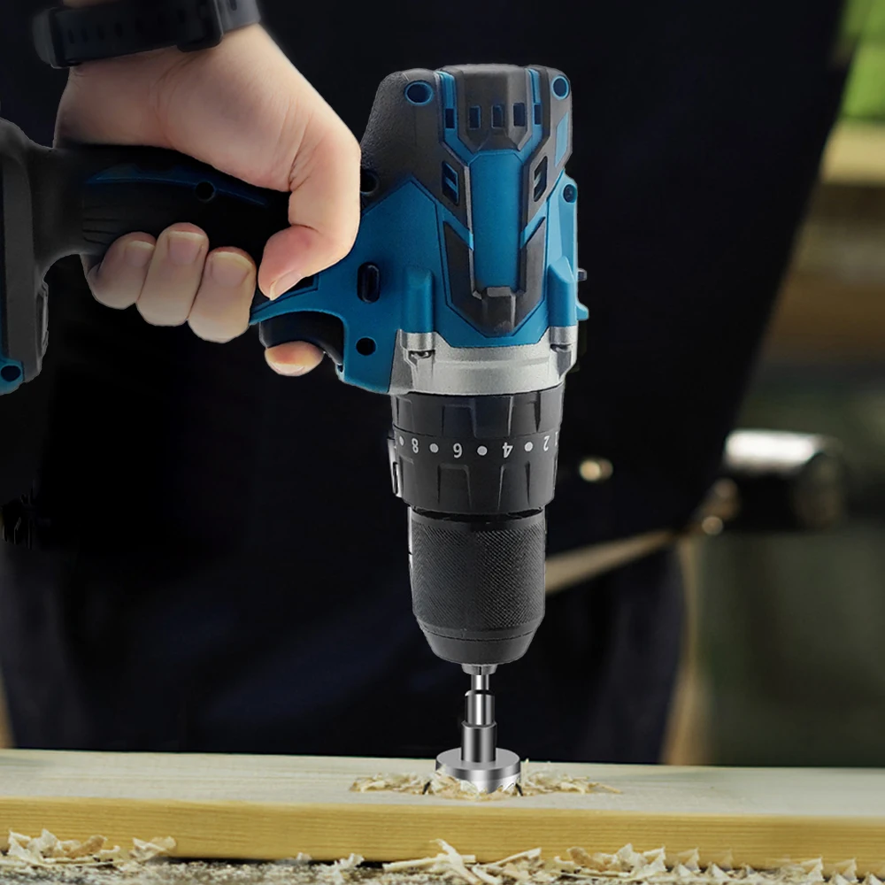 13 мм бесщеточная электрическая дрель 2 скорости молоток беспроводная отвертка 20 +