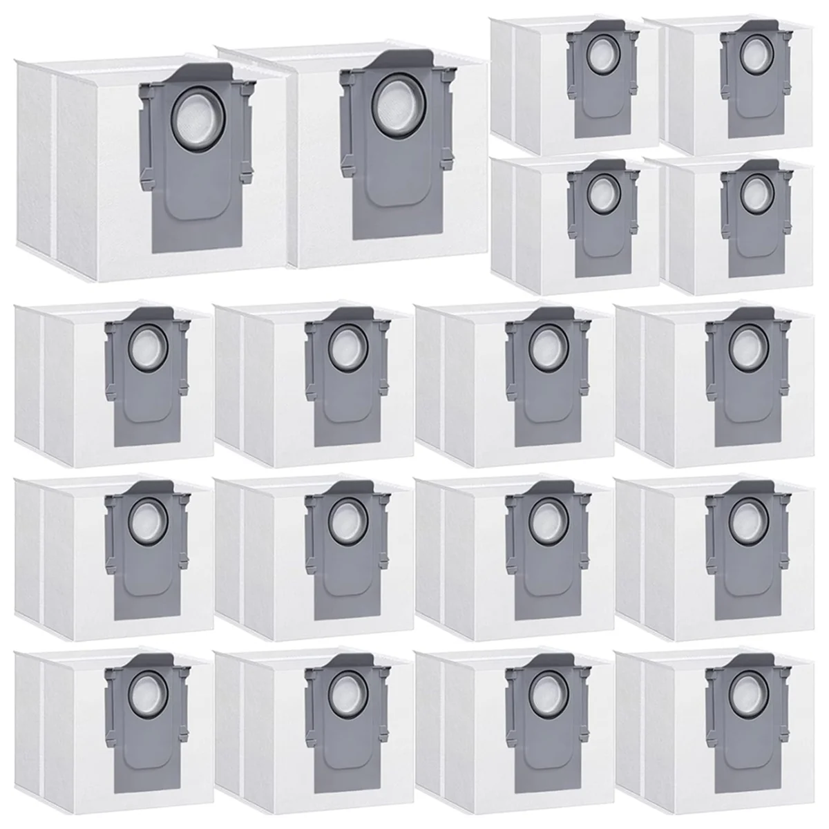 18 упаковок мешков для пыли Roborock Q5 Q5+ Q7 Q7+ Max Max+ S7 MaxV Ultra S8+ S8 Pro Мешки робота-пылесоса