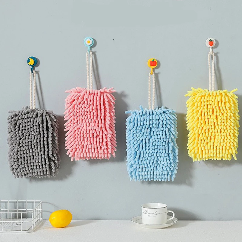 

Полотенце для рук, полотенце для рук для кухни, ванной комнаты, мяч с подвесной петлей, быстросохнущее мягкое полотенце из микрофибры, салфе...