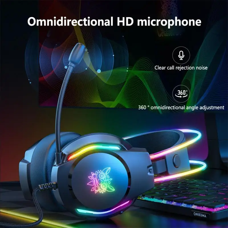 

Luminous Headset Reduction Headset Sport E-sports Games Noise Reduction Headset