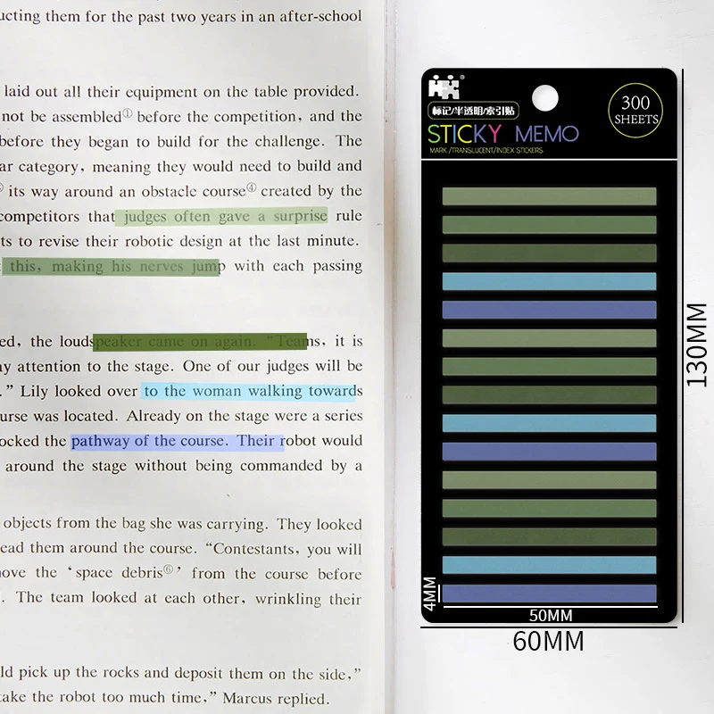 

Стикеры для заметок SD&HI, 300 листов, радужные