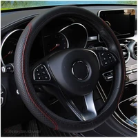 microfiber leather auto car steering wheel coveruniversal fit 137 39cm anti slip wheel protector