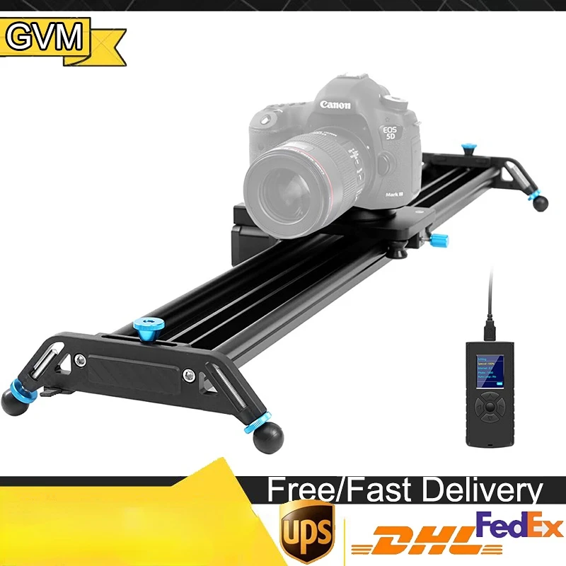 

GVM GT-J80D GT-J120D Professional Video Aluminum Alloy Motorized Camera Slider Track Dolly Video Stabilizer Rail For DSLR