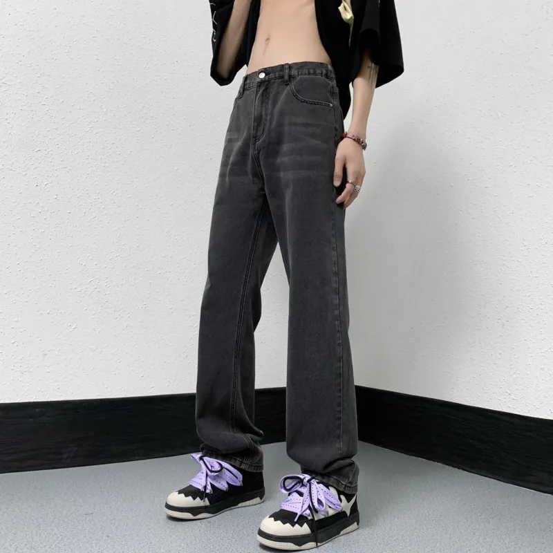 Summer Jeans Men Slim Fit Fashion 4-color Retro Straight Jeans Men Japanese Streetwear Hip Hop Denim Pants Mens Trousers M-3XL