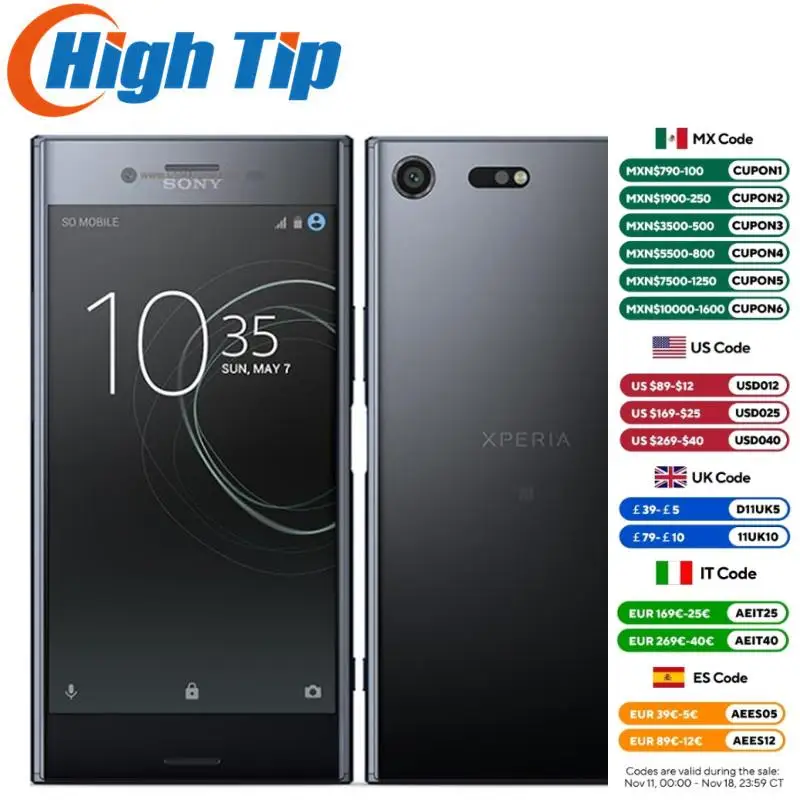 Смартфон SONY xperia xz premium 4/64ГБ china восстановленный
