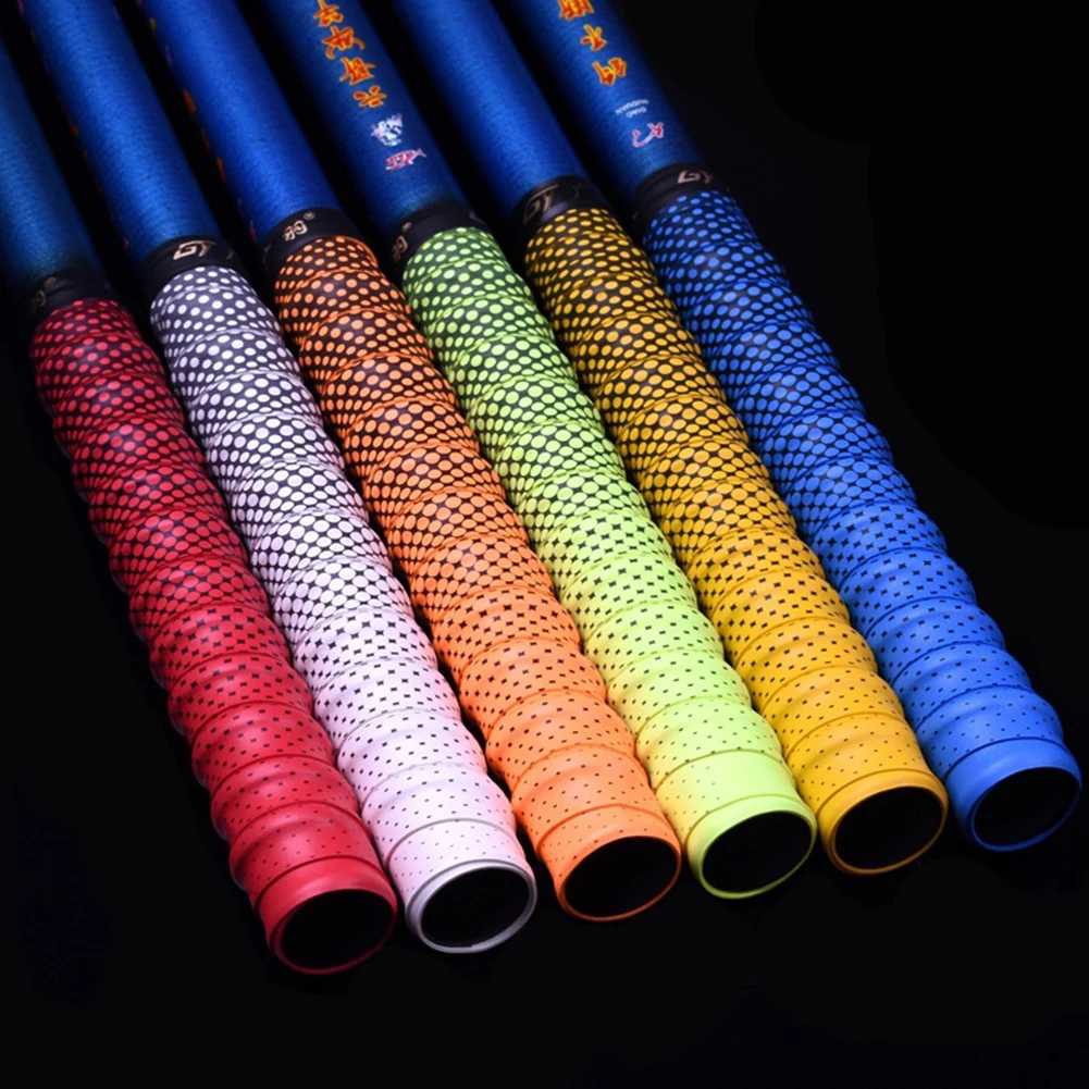 

Non-slip Tennis Badminton Squash Racket Over-grip Sweatband Gradient 1.1m Racquet Sports Badminton Accessories