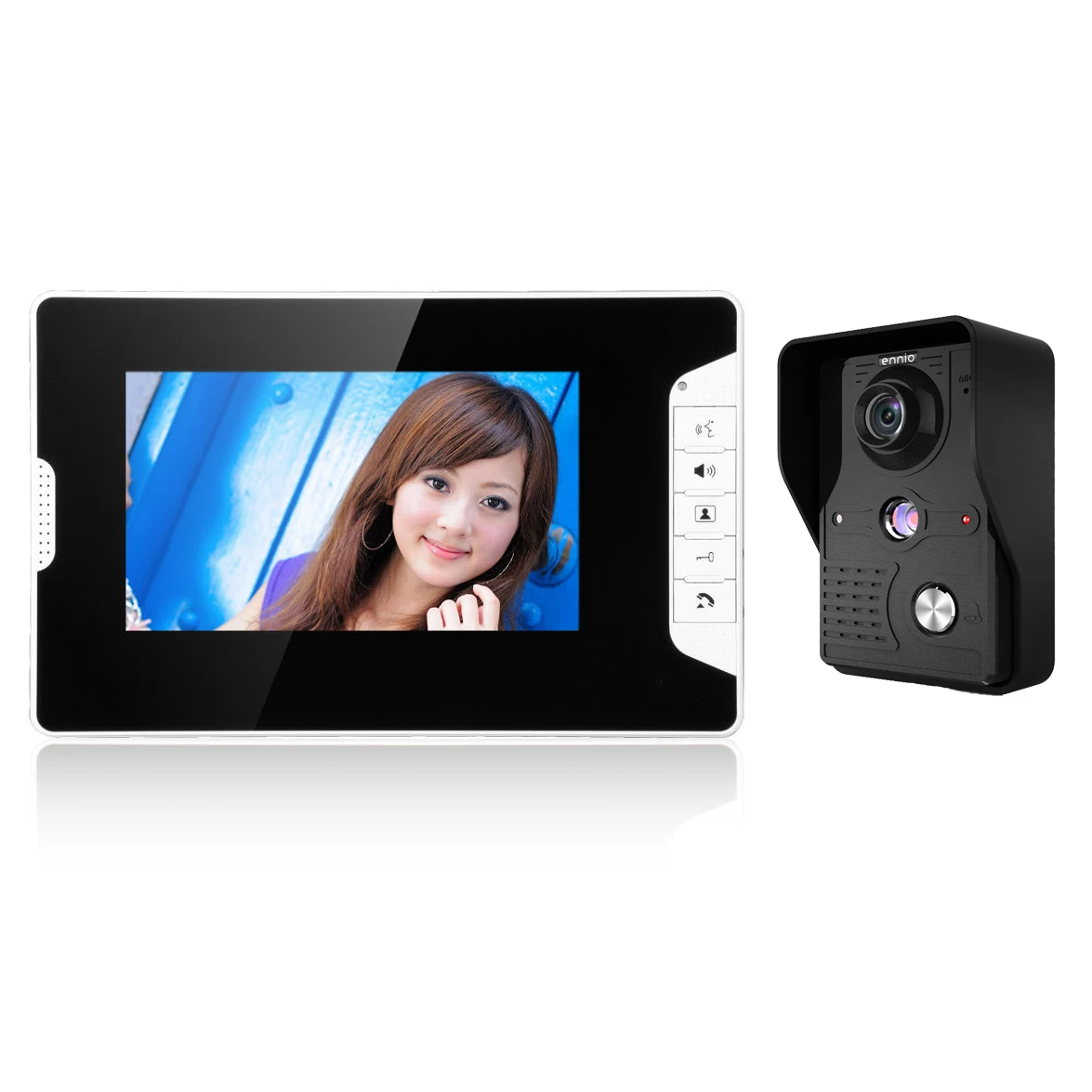 

Hot Visual Intercom Doorbell 7'' TFT LCD Wired Video Door Phone System Indoor Monitor 700TVL Outdoor IR Camera