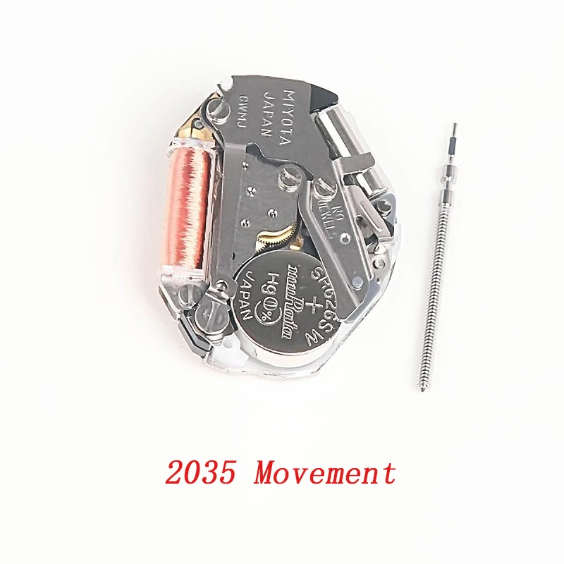 1PCS 2025 2035 Quartz Watch Movement Fit For Japan Miyota 2035 2025 Movement Replace Repair Parts With 1PCS Battery