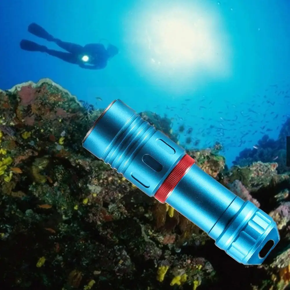 

4 Core Xhp50 Ultra Bright Ip8 Waterproof Led Diving Torch Camping Underwater Flashlight Lighting Dive Fill 50m Light Outdoo N6h0