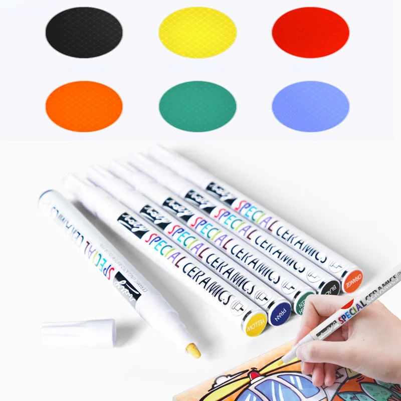 

New Type of Ceramic Underglaze Color Watercolor Pen Multi-Color Bright and Colorless Color Painting Special Ceramic Pigments