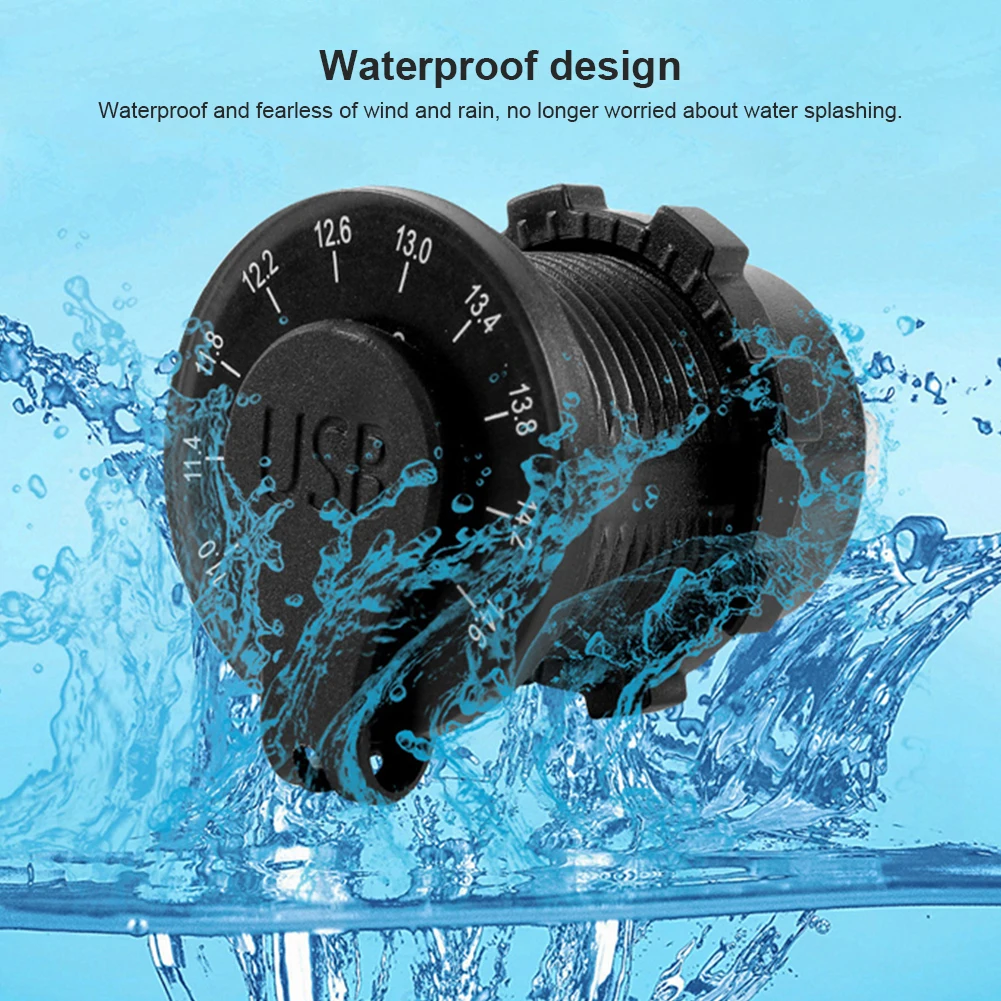 

Автомобильное зарядное устройство QC 3,0 с двумя USB-портами, 36 Вт, 12 В, 24 В