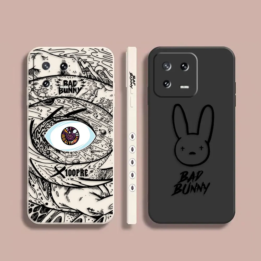 

Case For Xiaomi PCOO F3 F4 F5 M3 M4 M5 X3 X4 X5 MIX 3 4 Black Shark 4 5 GT Pro 4G 5G Case Funda Cqoue Shell Bad B-Bunny Rapper