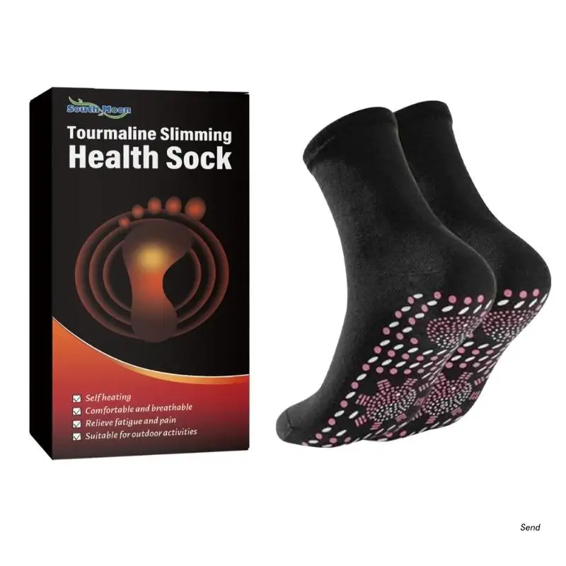 

Winter Warm Massage Socks Foot Warmer Tourmaline Magnetic Care Socks for Women Men Elders Parents Self Heated