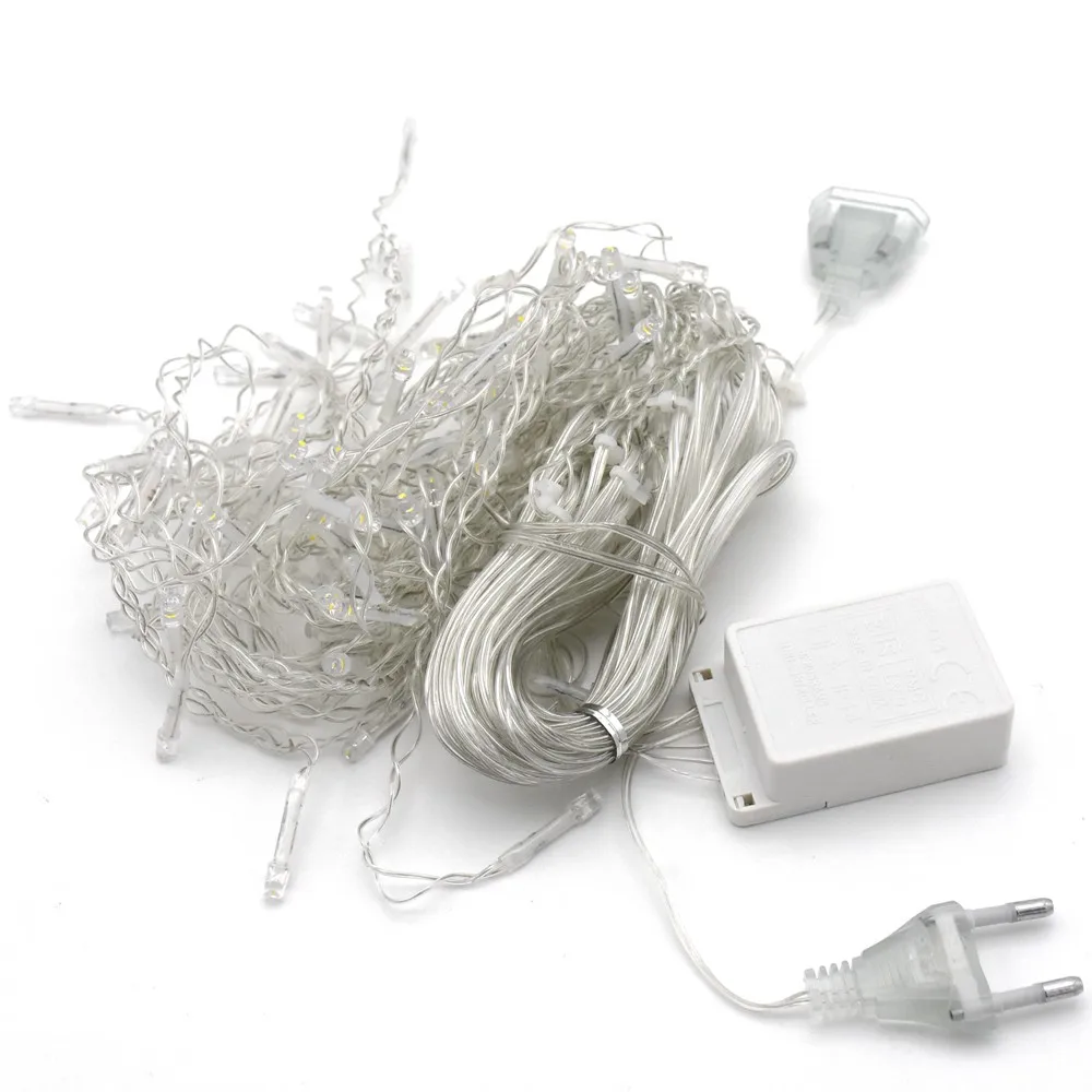 Рождественская гирлянда 5 м светодиодная гирлянда-занавес в виде сосулек