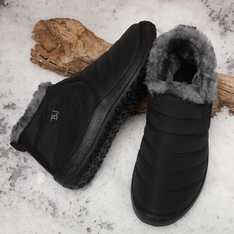 Новая Теплая обувь для осени и зимы мужская с плюшевой изоляцией людей среднего