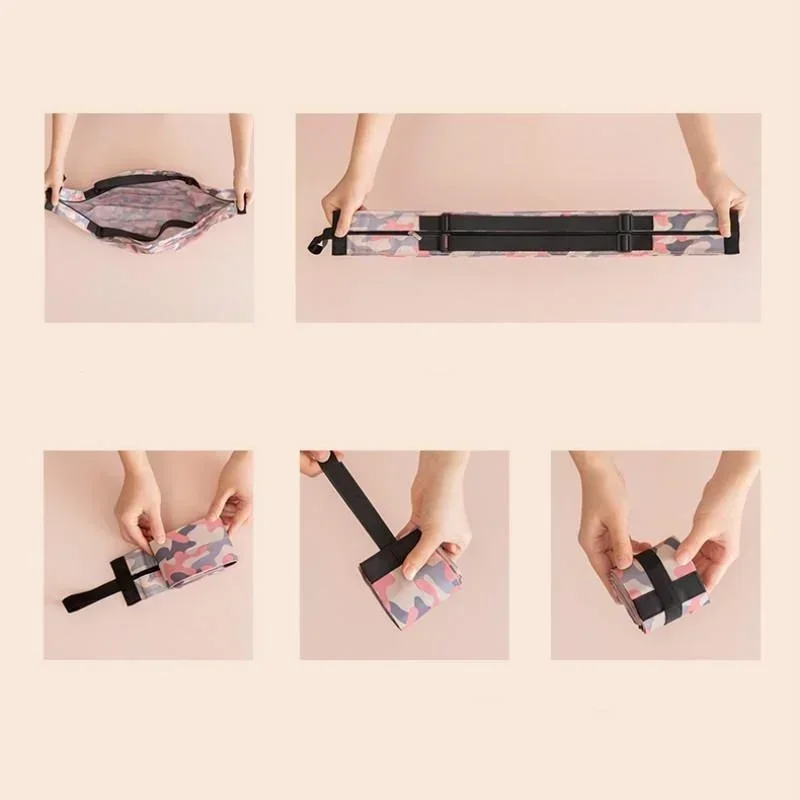 Складная сумка для заказа портативная многоразовая обработанная в средняя среда