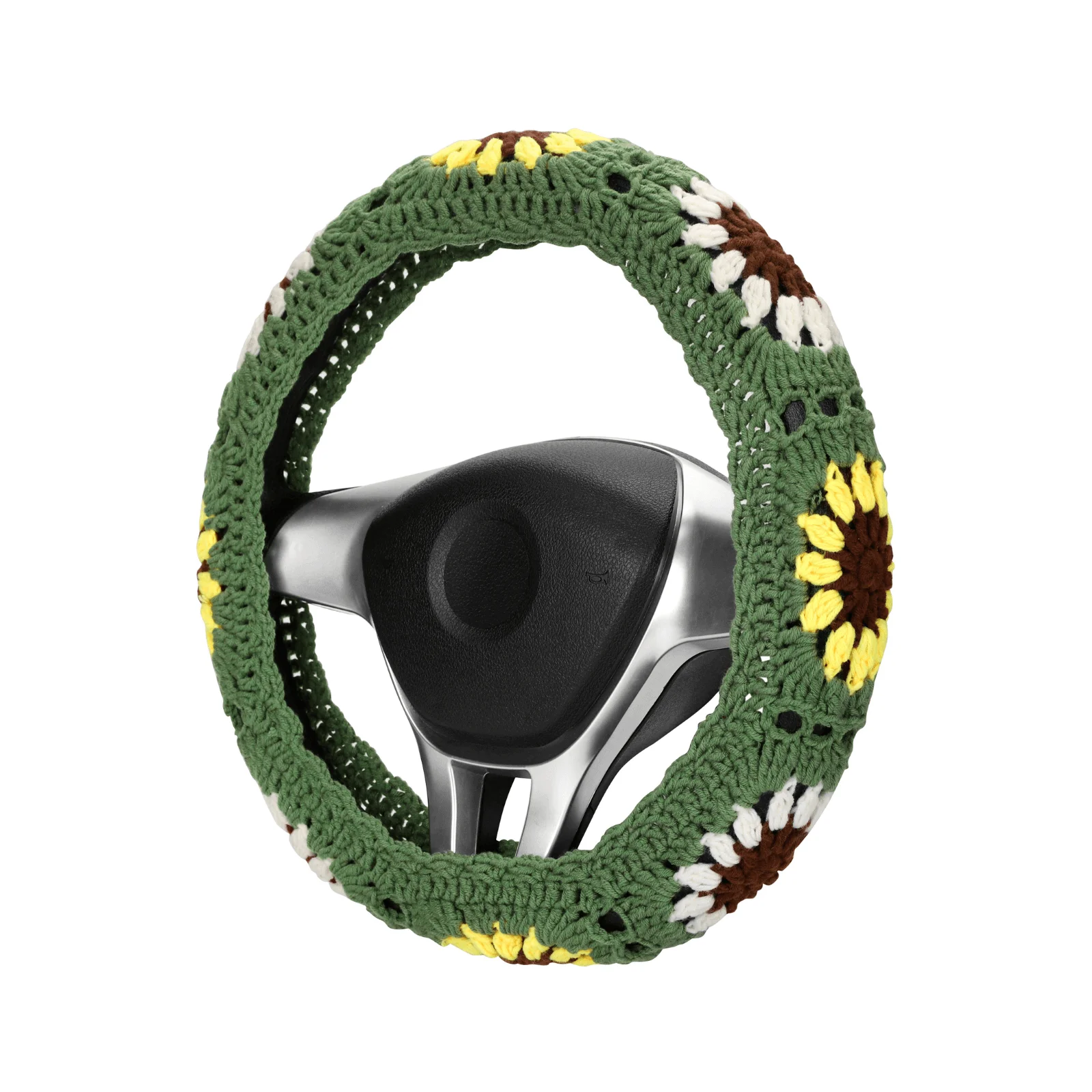 

2023 Automotive Braiding Steering Wheel Cover Golf 4 5 7 mk7 peugeot 308 Tesla Model 3/Y Fiat 500 Car Accessories for Vehicles