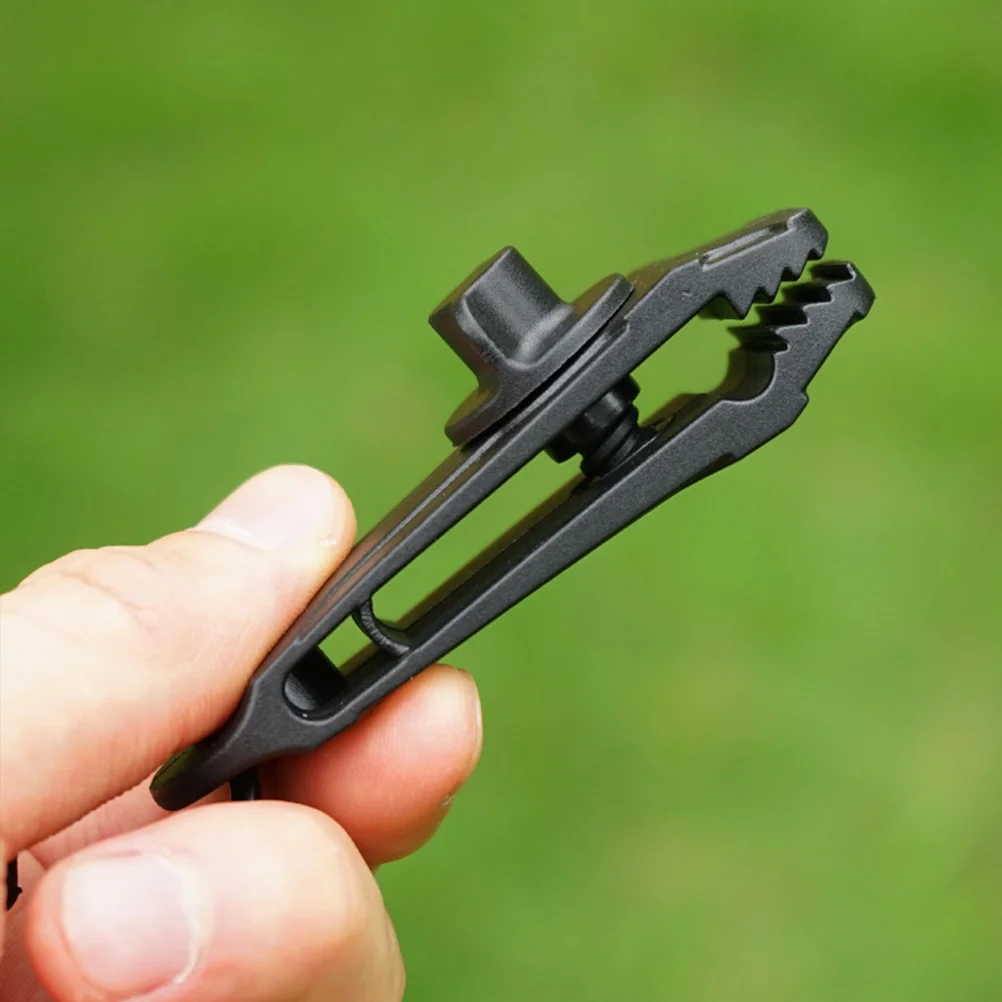 

4pcs Tent Clamp Clips Awning Clamp Clamp Tarp Heavy Duty Tent Clip for Outdoors Canopies Camping Tarps ( Black )