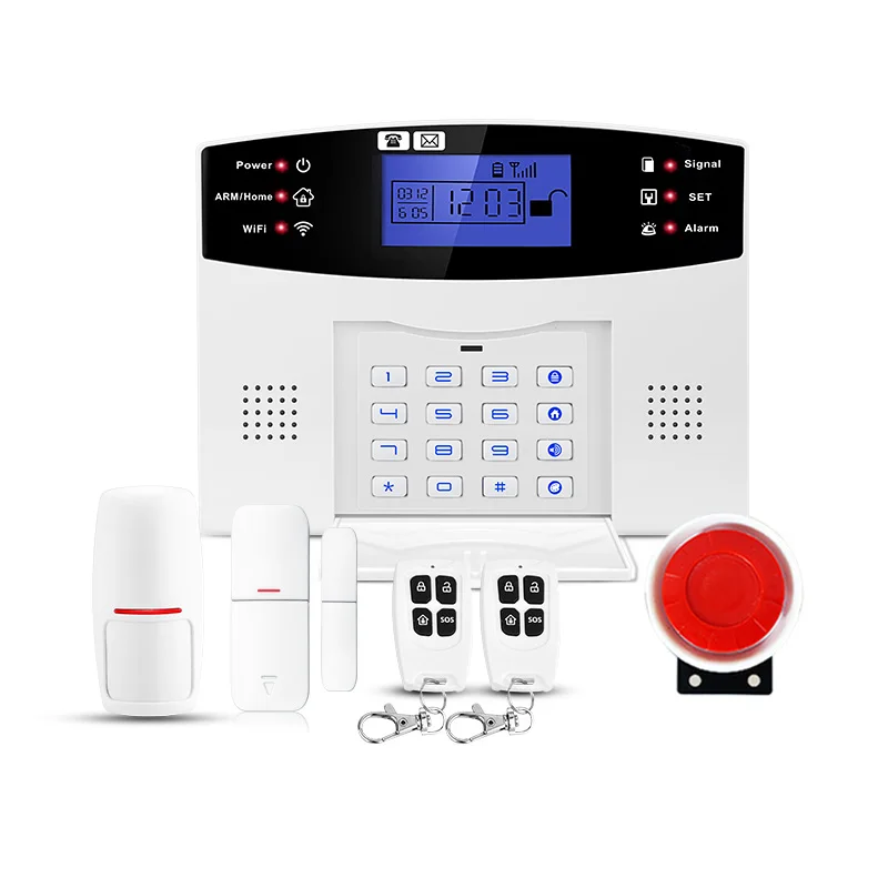 Tuya Smart Home Security Alarm WIFI+GSM Alarm System APP Remote Keyboard Control PIR Alarm Sensor enlarge
