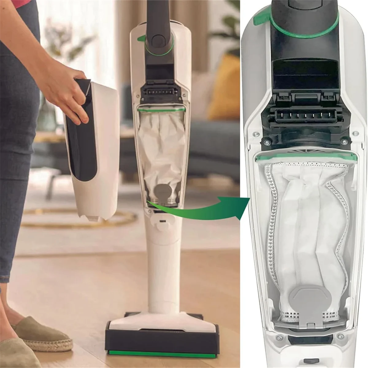 Мешки для пылесоса Vorwerk Kobold VK7 FP7 фильтр-мешки беспроводного упаковка из 10 шт.