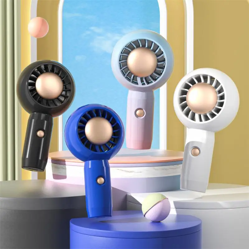 

Ultra-quiet Student Hand-held Fan Usb Charging Electric Fan With Fragrance Rechargeable Cartoon Mini Portable Fan Electric Fan