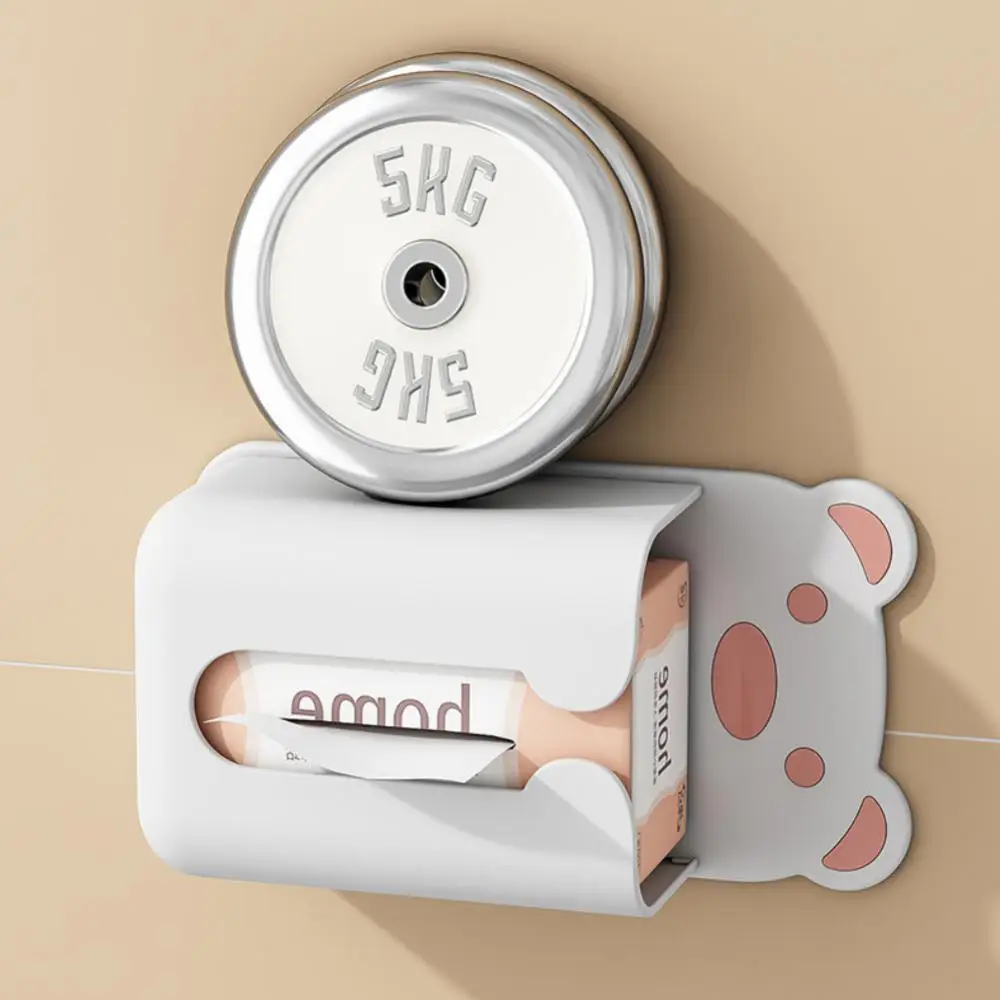 

Wall-mounted Tissue Box Wall Removable Creative Storage Boxes Large Capacity Cartoon Tissue Rack For Living Room And Bathroom