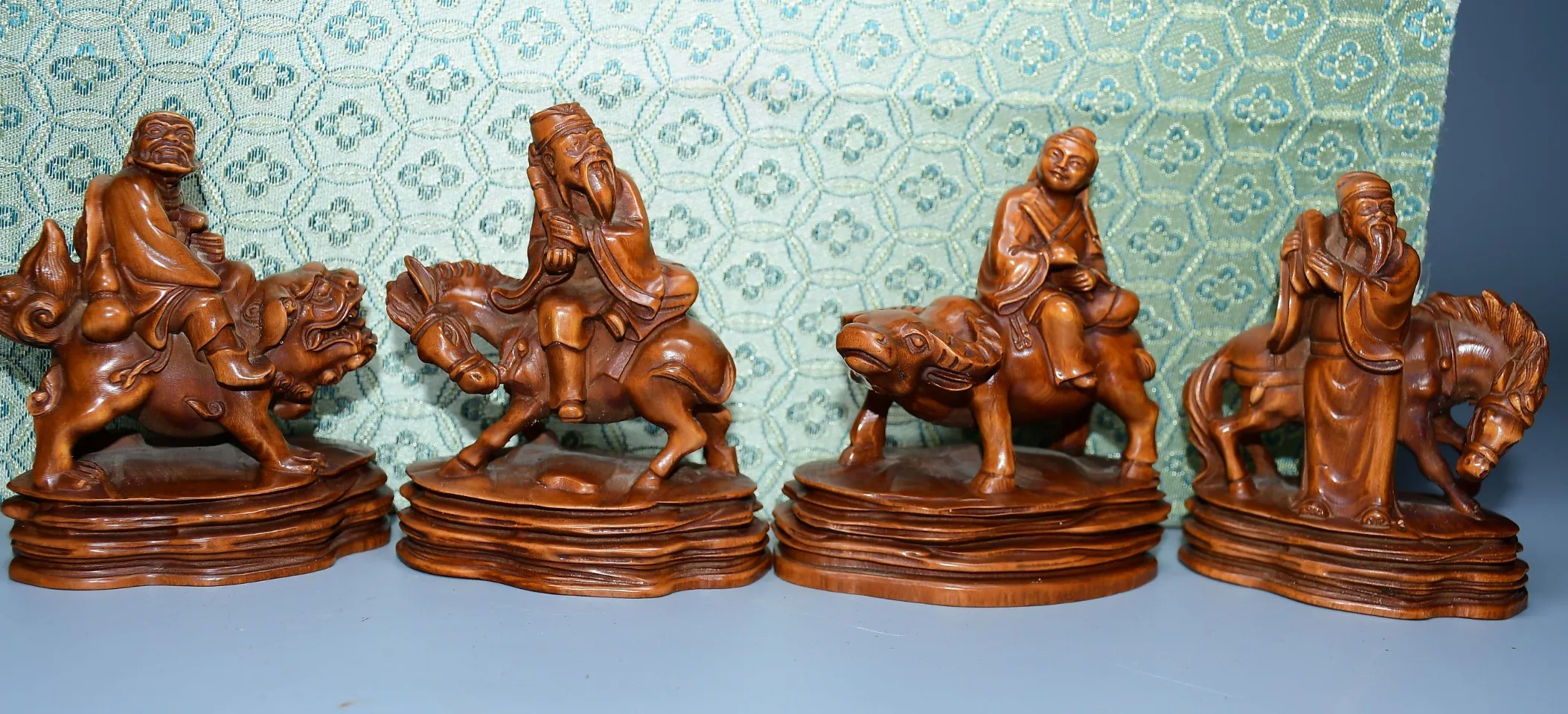 Статуэтка из старого самшита SIYAO Восемь Бессмертных