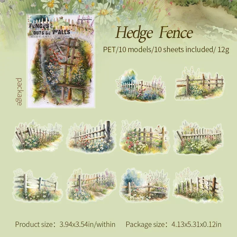 

Садовые наклейки YCDBTH TZ2407FFN 10 шт.