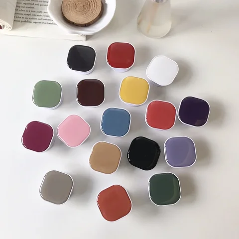 Милые квадратные розетки для выскакивания, держатели для телефонов, держатель для кольца на палец, подставка Griptok, задняя крышка, зажим, наклейка, аксессуары для мобильных телефонов