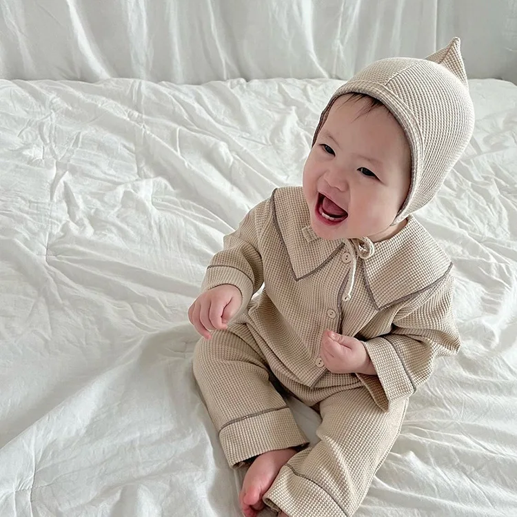 

Baby sleepwear Infant Knit Baby Boy Girl Clothes boys Baby Autumn Homewear sleeping sets Baby Leisure Suit with Hat