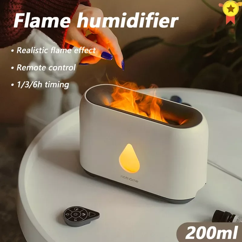 New Flame Air Humidifier Essential Oil Diffuser Aroma Ultrasonic Mist Maker Home Room Aromatherapy humidificador Bedroom