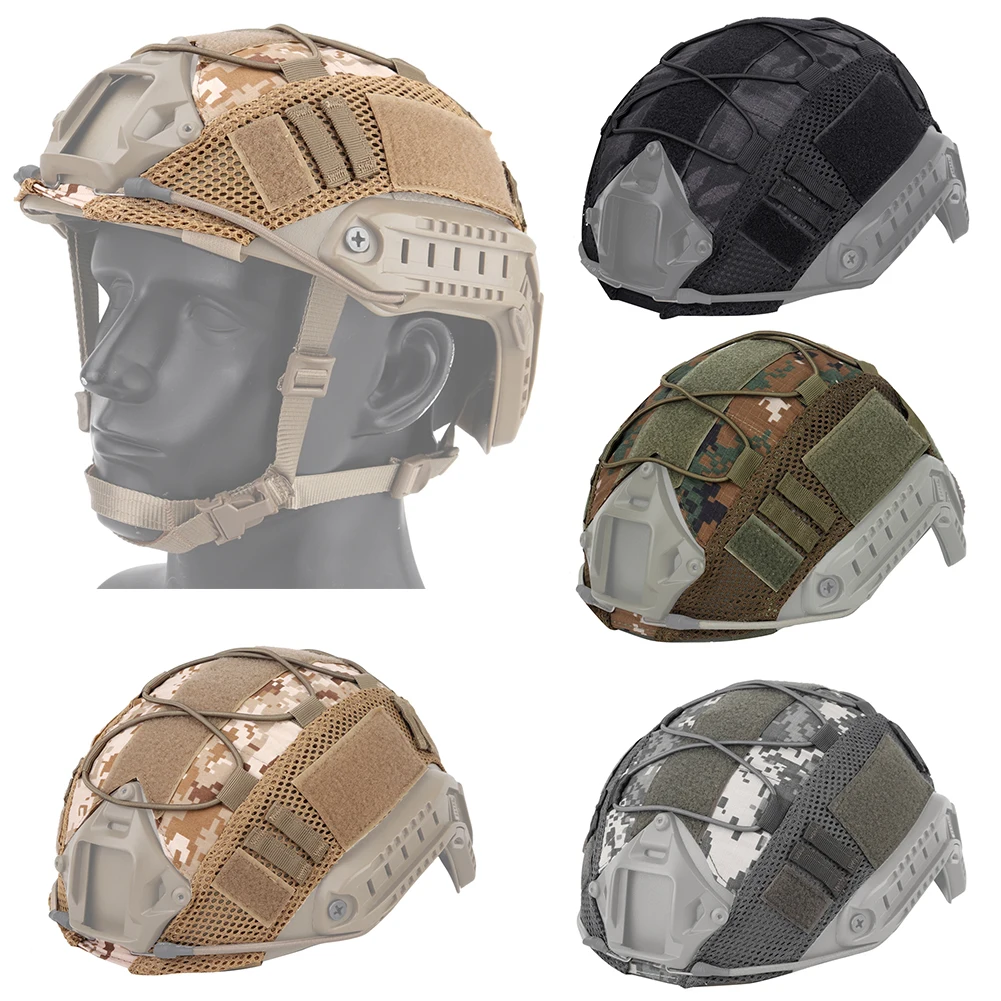 

Nylon Mesh Helmet Cover Hunting Accessories for CS War Battle Helmet Cloth Wear-resistant Outdoor Tactical Military Helmet Cloth